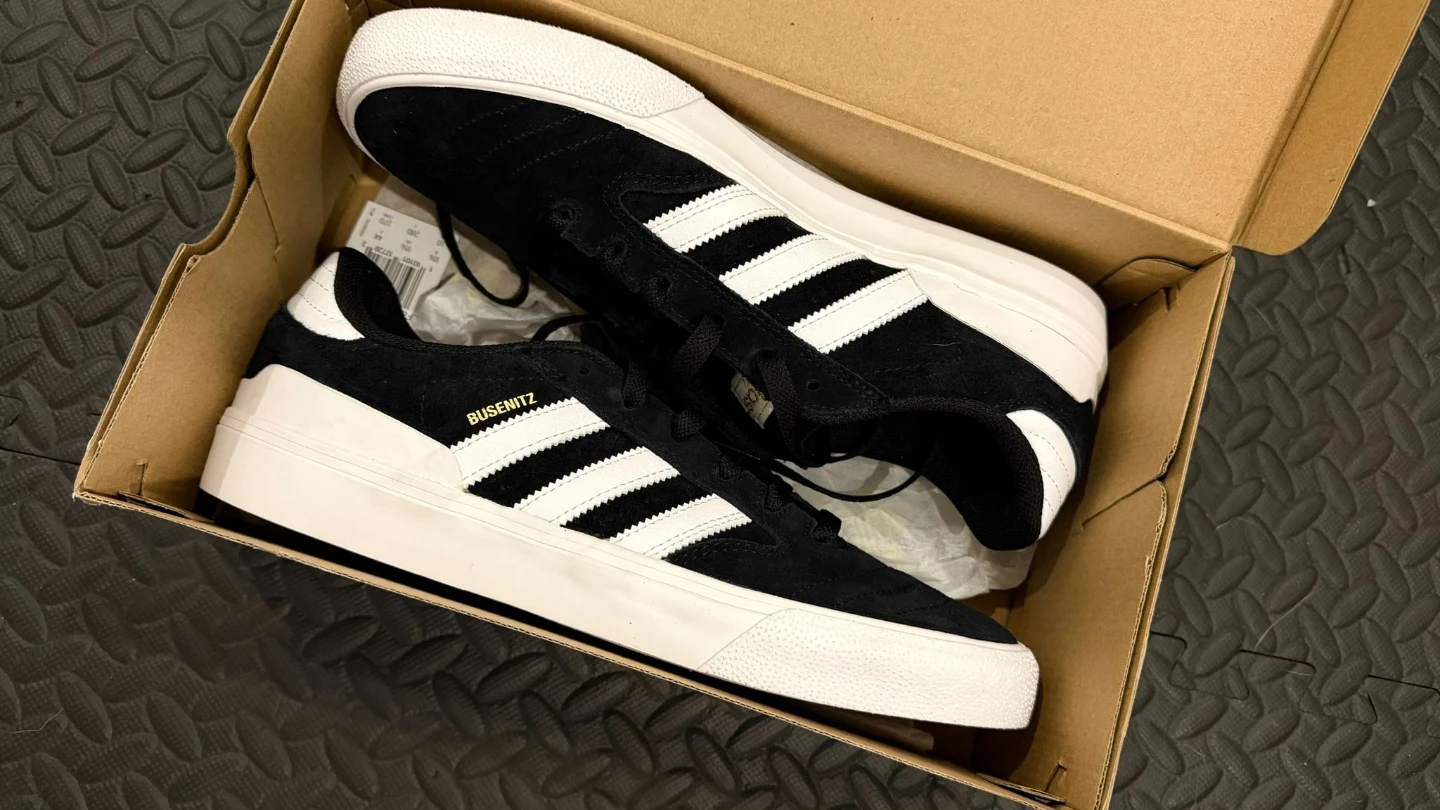 Adidas Busenitz Black Suede Skate Shoes