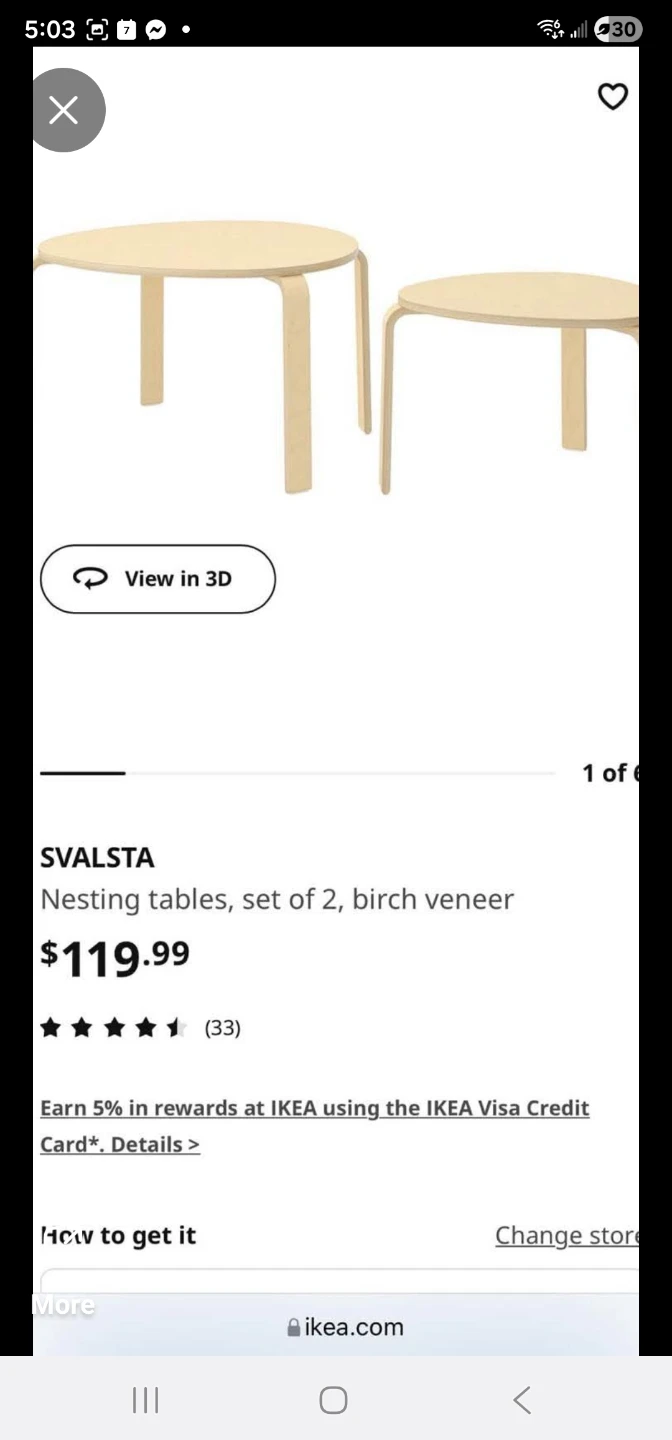 2 ikea side tables - photo 2