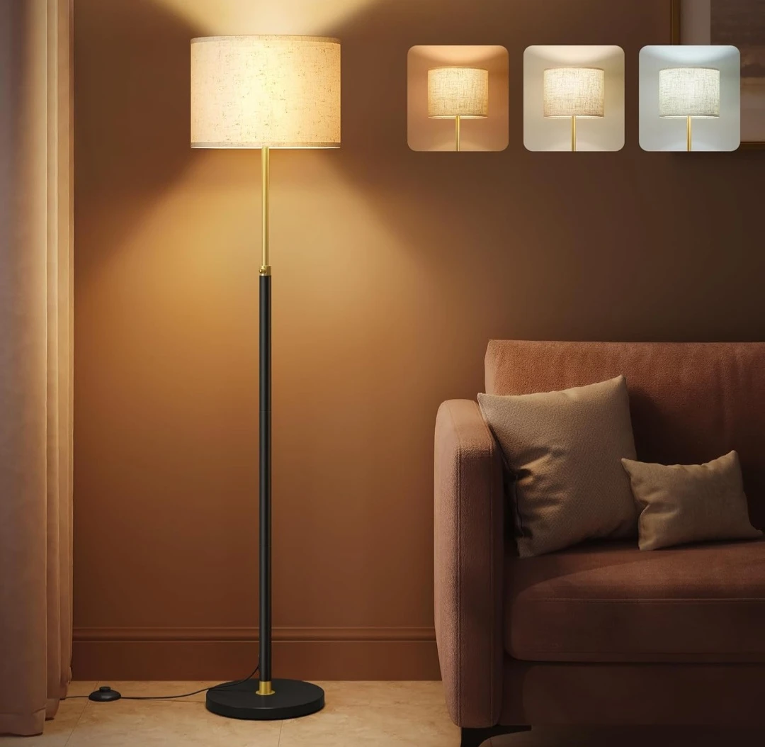 Height-Adjustable Floor Lamp with LED Bulb - photo 3