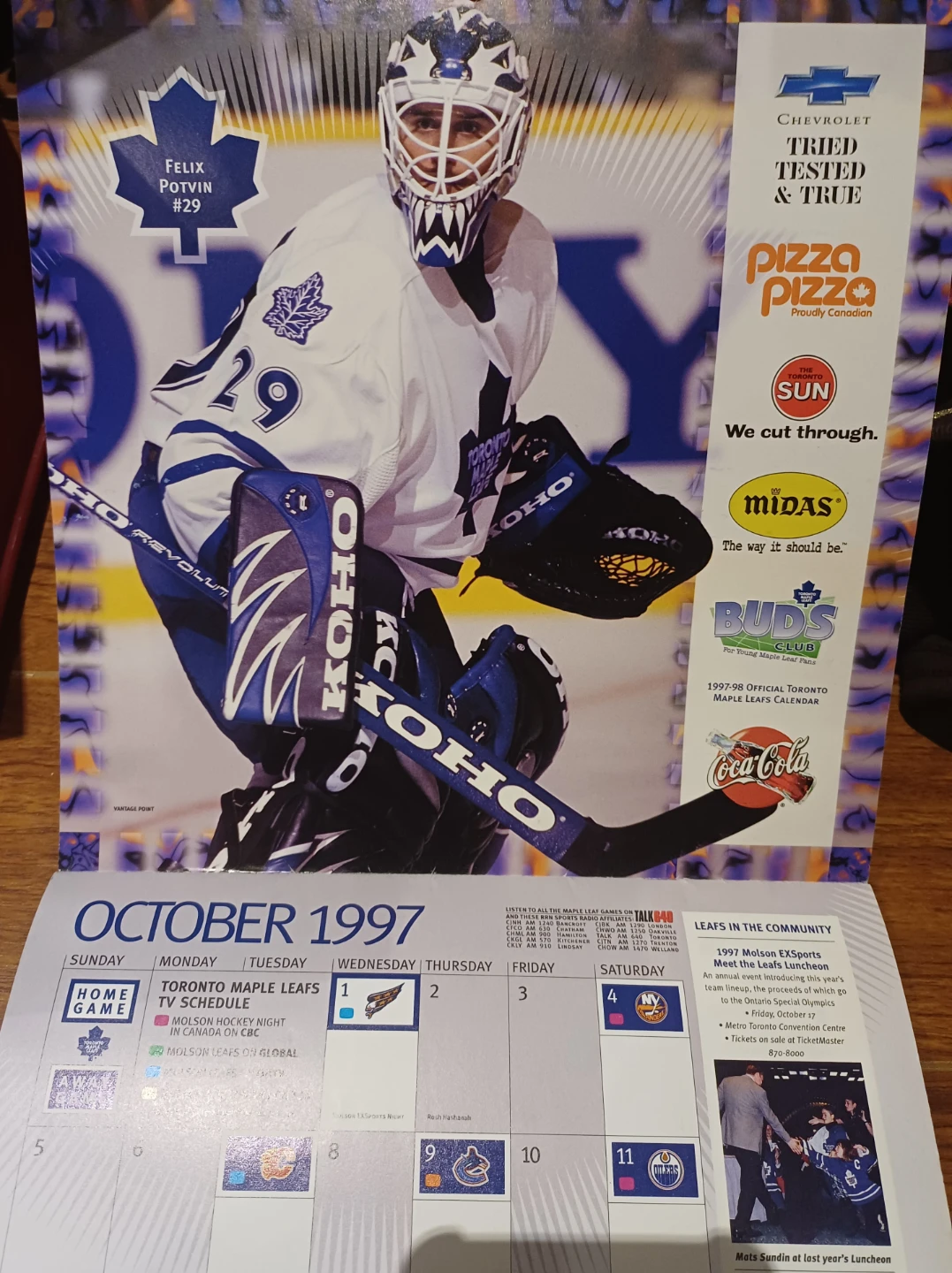 FREE 1997-1998 Toronto Maple Leafs Calendar, use PHOTOS - photo 2
