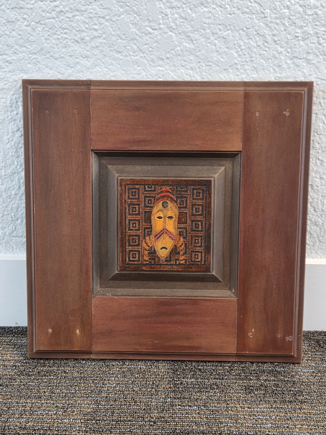 Wooden Wall Art Mask