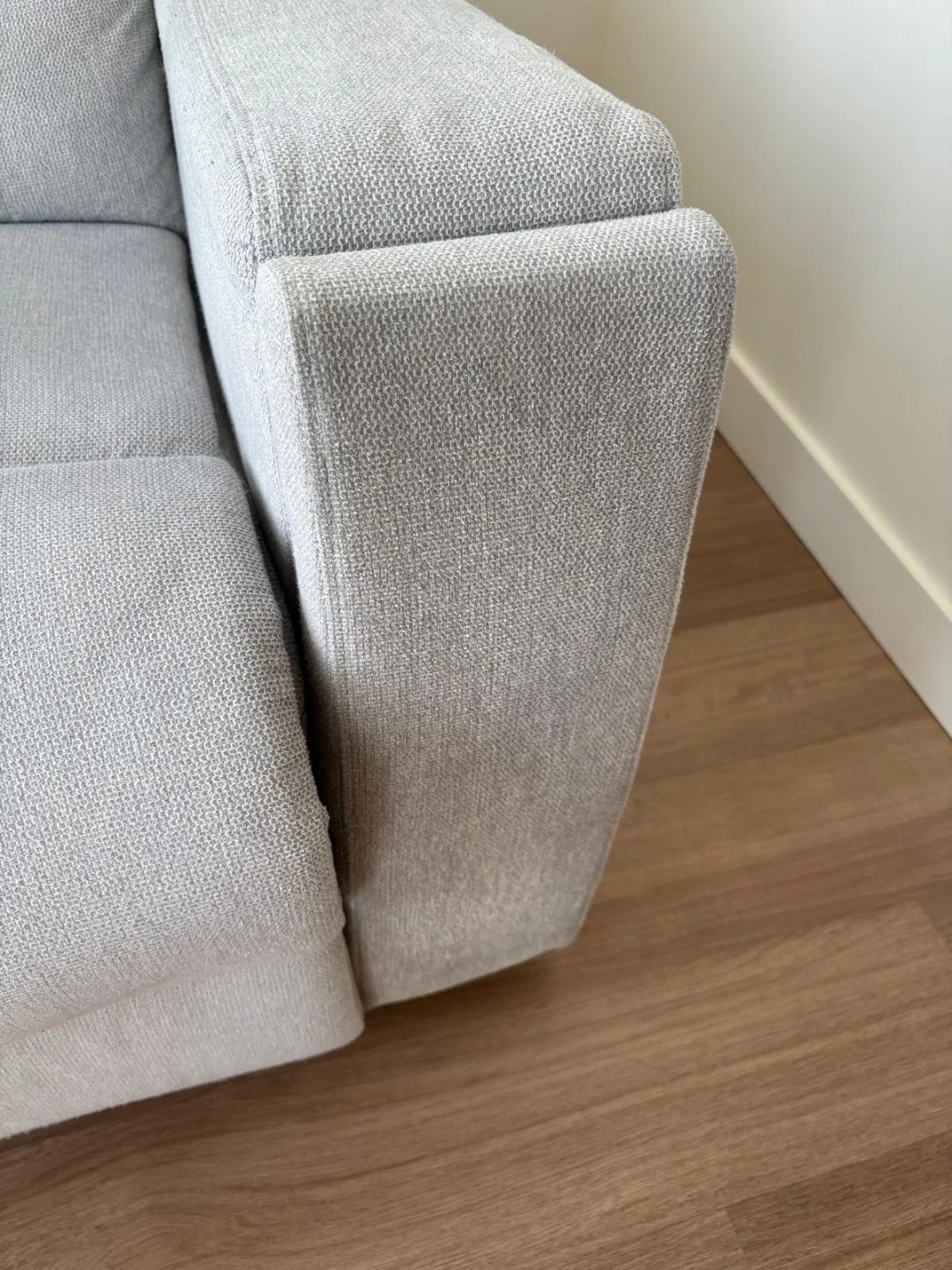 Grey Fabric couch with power Reclining seats - photo 5