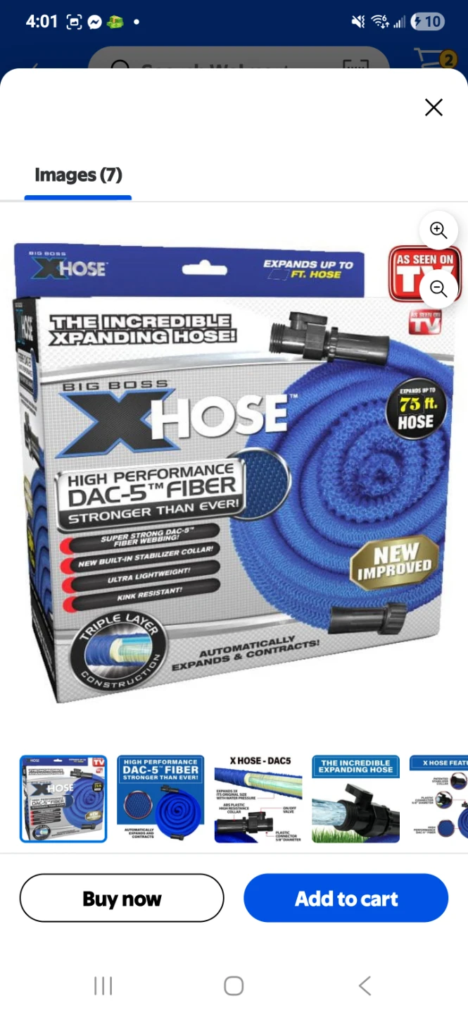 Big Boss X Hose 75ft Expanding Garden Hose