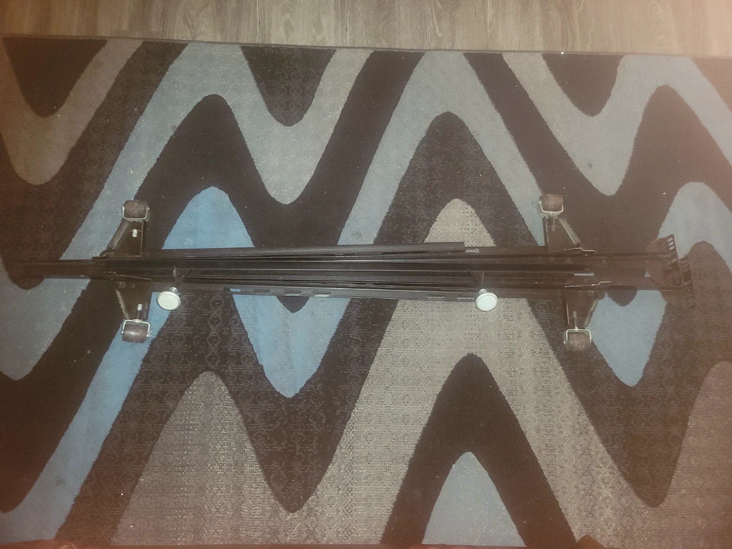 Double size metal and wood headboard - photo 3
