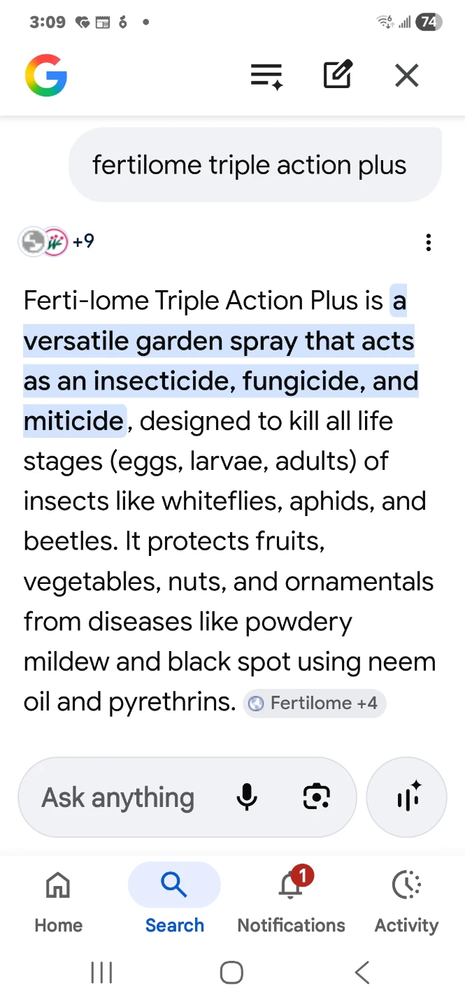 Fertilome Triple Action Plus Fungicide/Miticide/In - photo 2