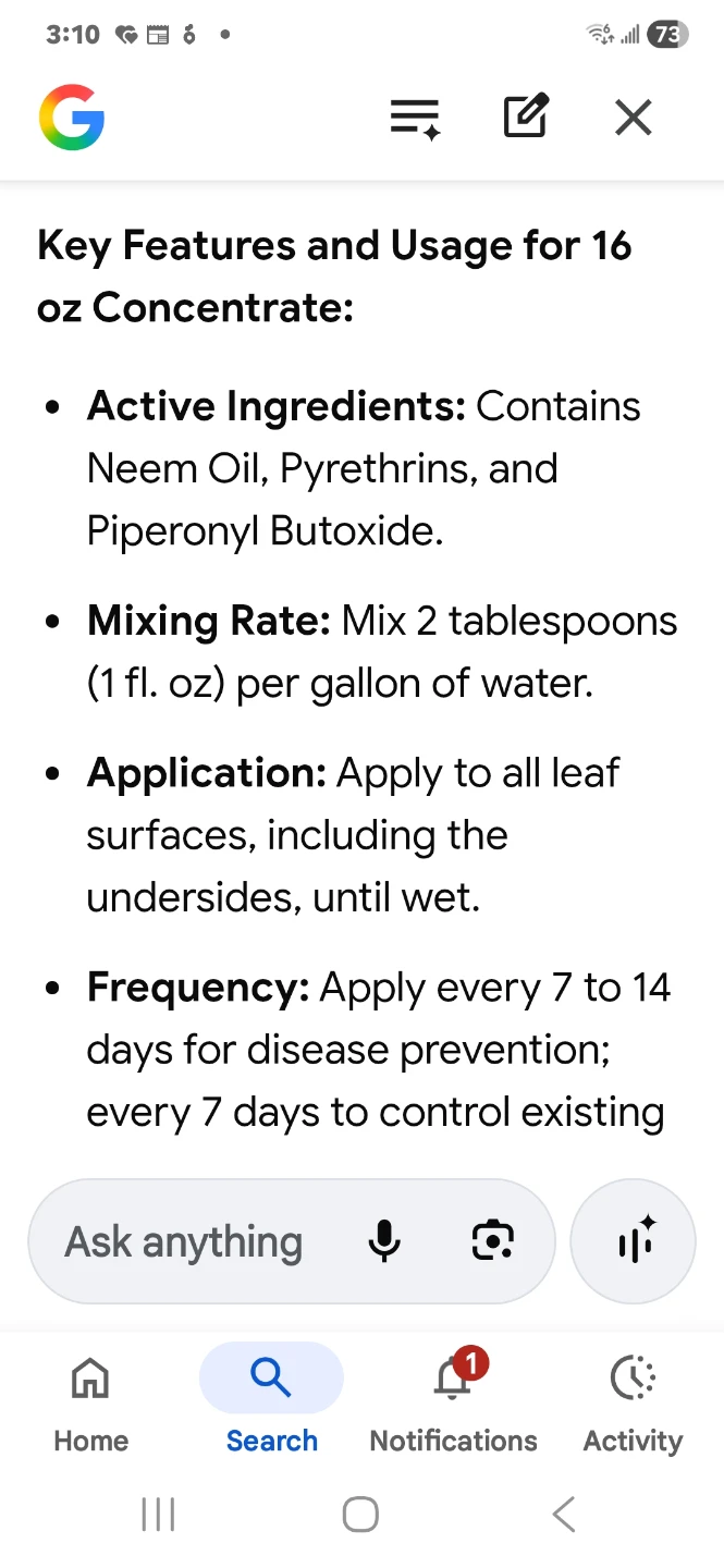 Fertilome Triple Action Plus Fungicide/Miticide/In - photo 4