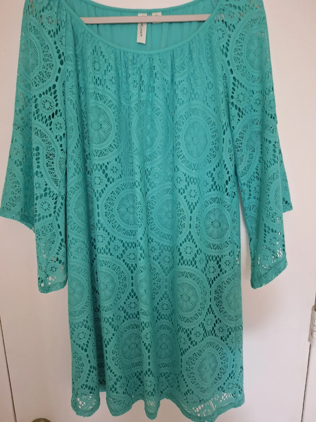 Turquoise Lace Dress - photo 2