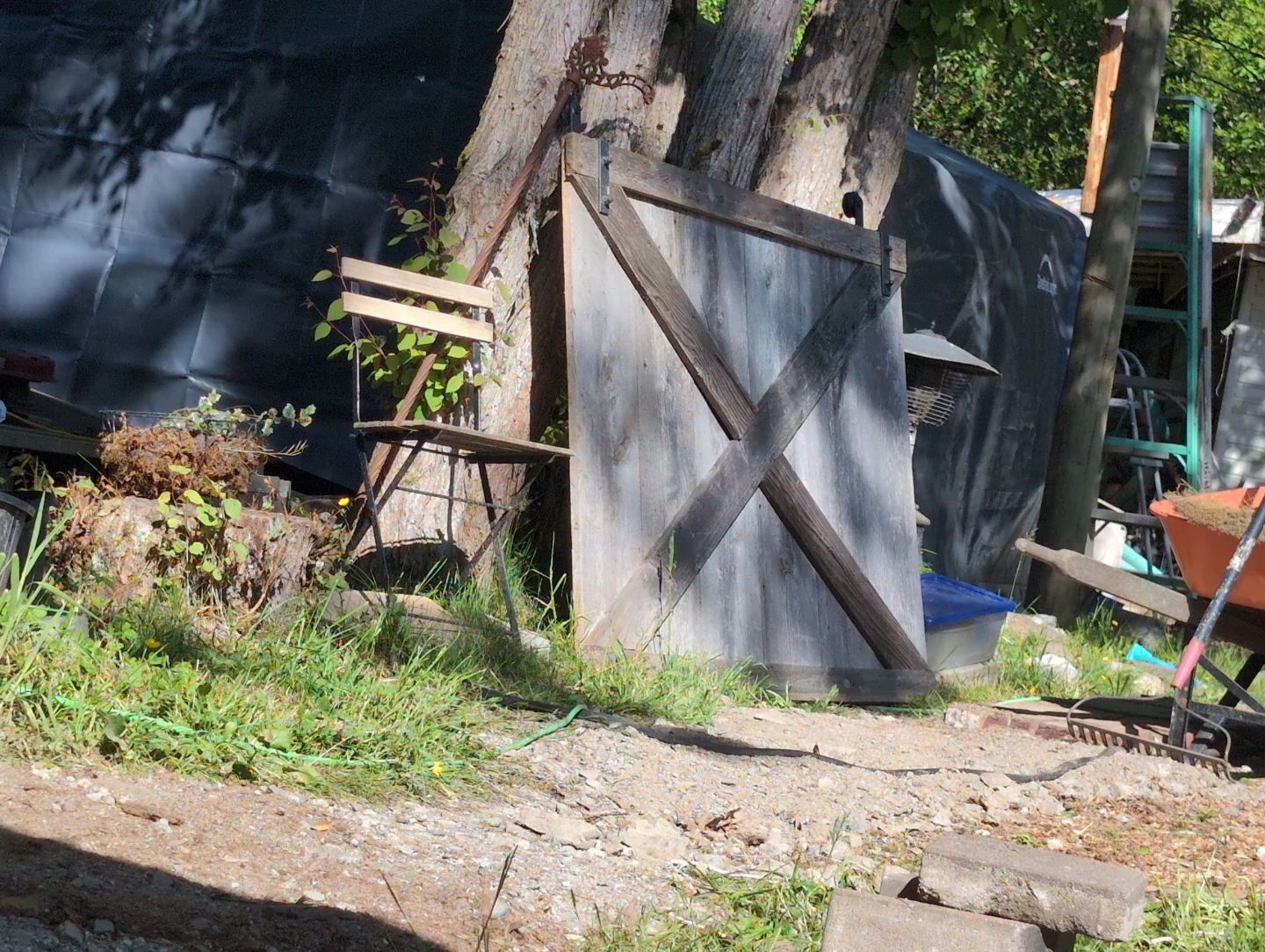 Rustic Wooden Barn Door x2