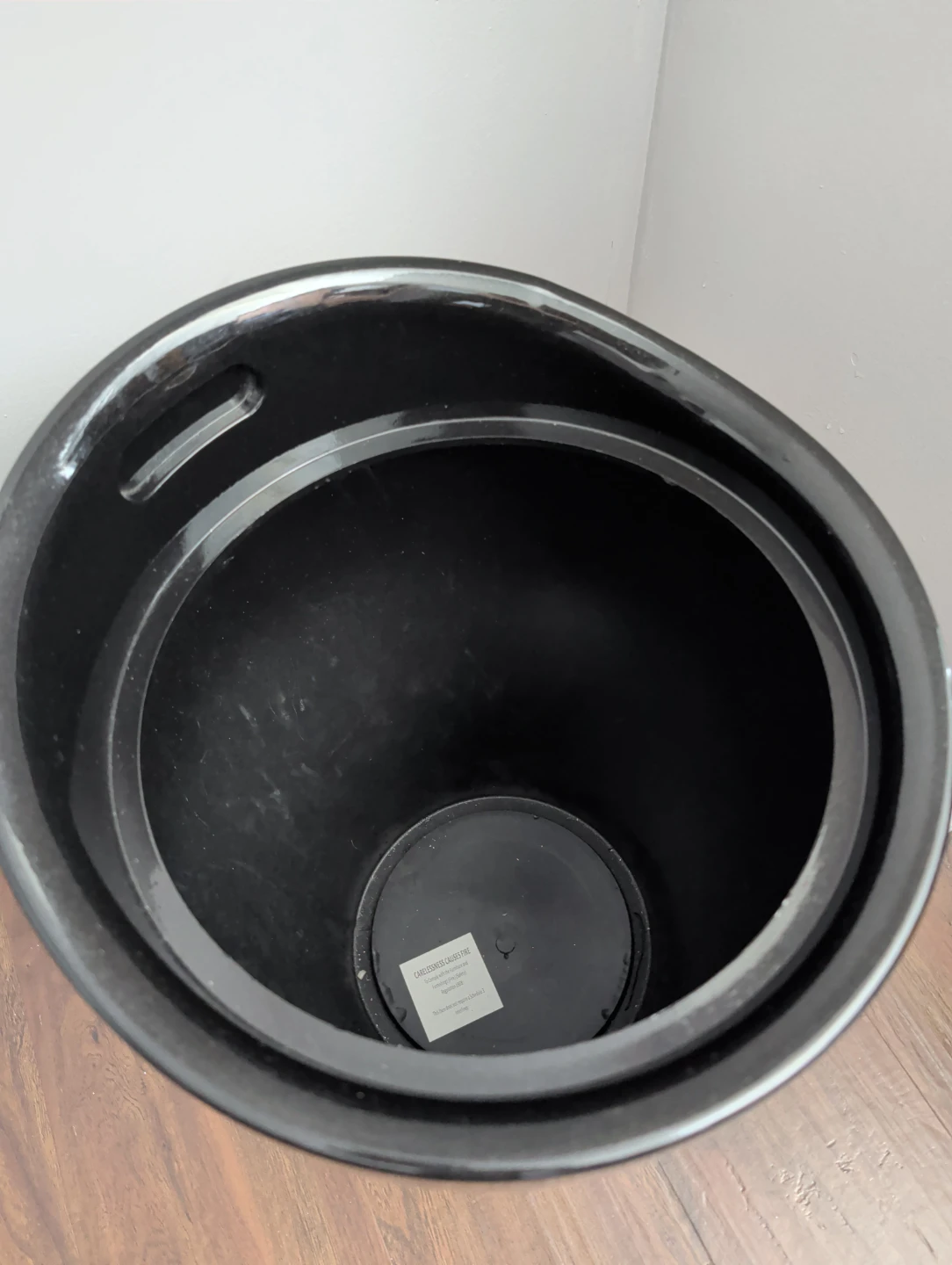 Black Storage Ottoman Stool - photo 3