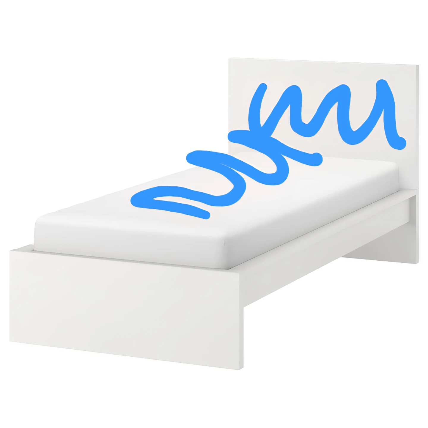 IKEA MALM Twin White Bed Frame