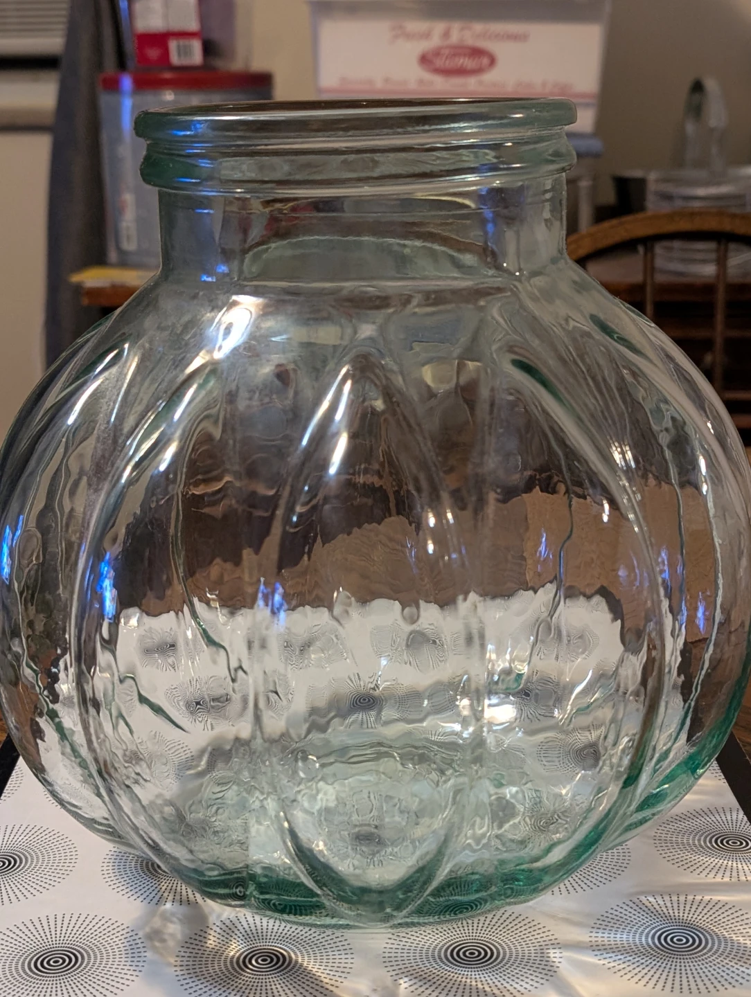 SVE ITALIAN GLASS BALLOON SHAPE APOTHECARY JAR - photo 2