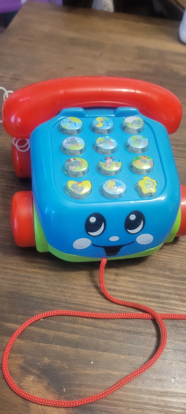 Faux Fisher-Price Pull-Along Toy Phone