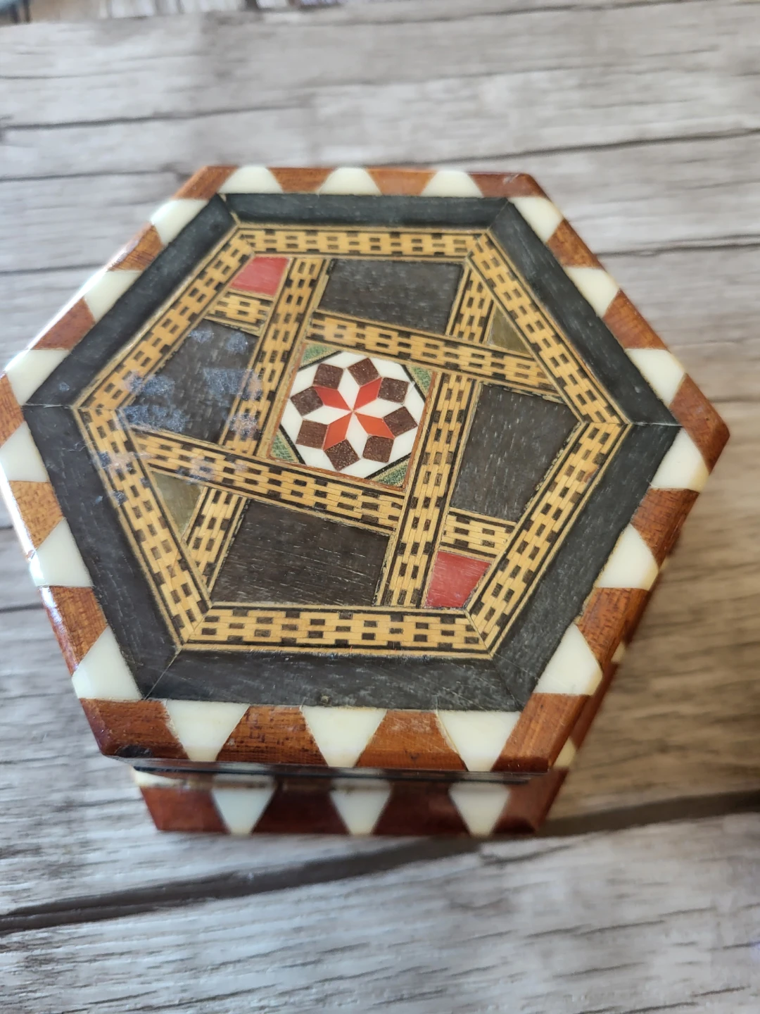 Decorative Hexagonal Keepsake Box