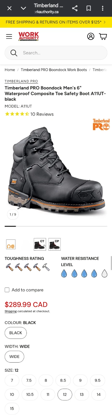**Brand New** Timberland PRO Boondock Men's Work Boots