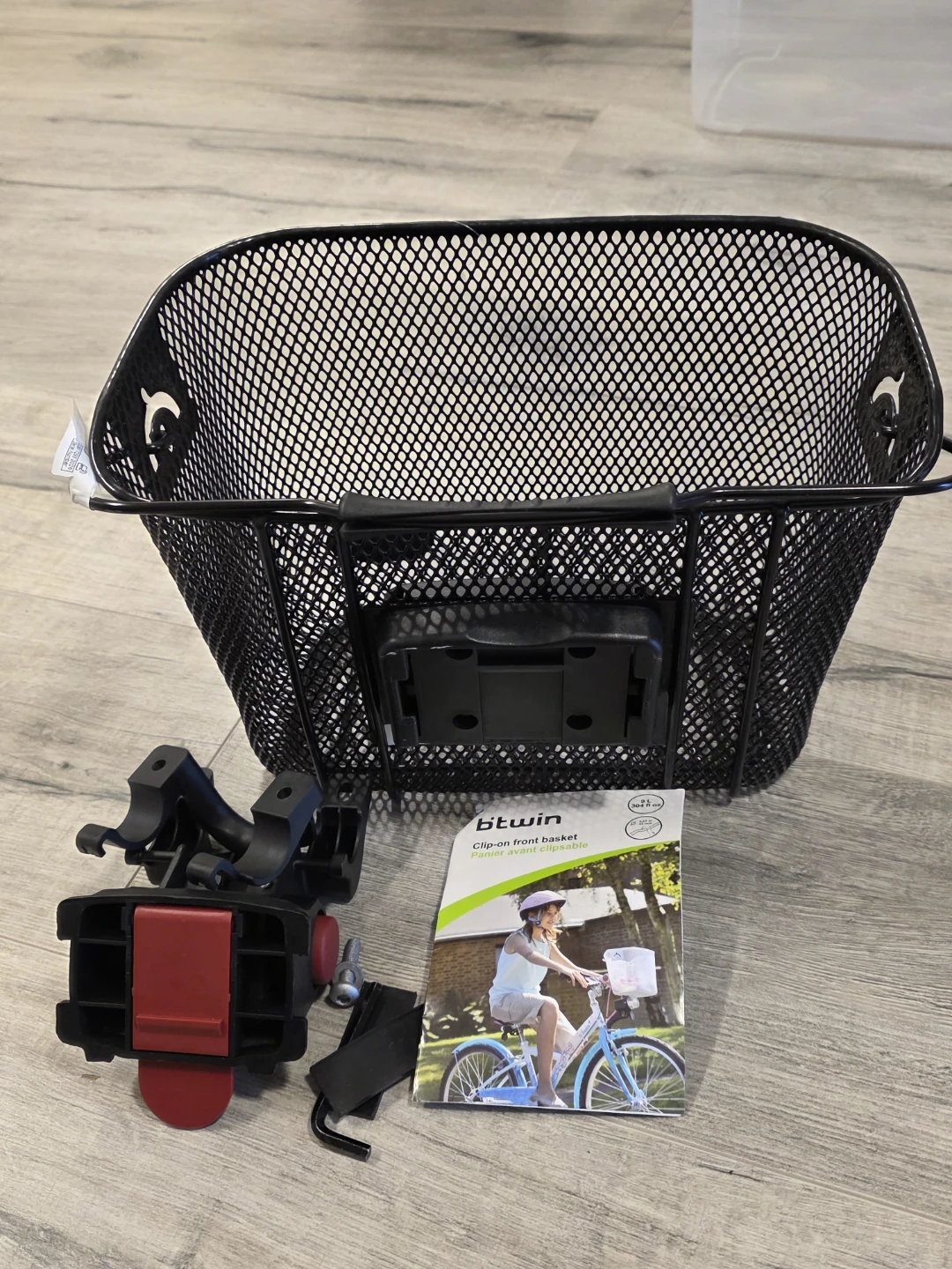 BTWIN Clip-On Front Bike Basket