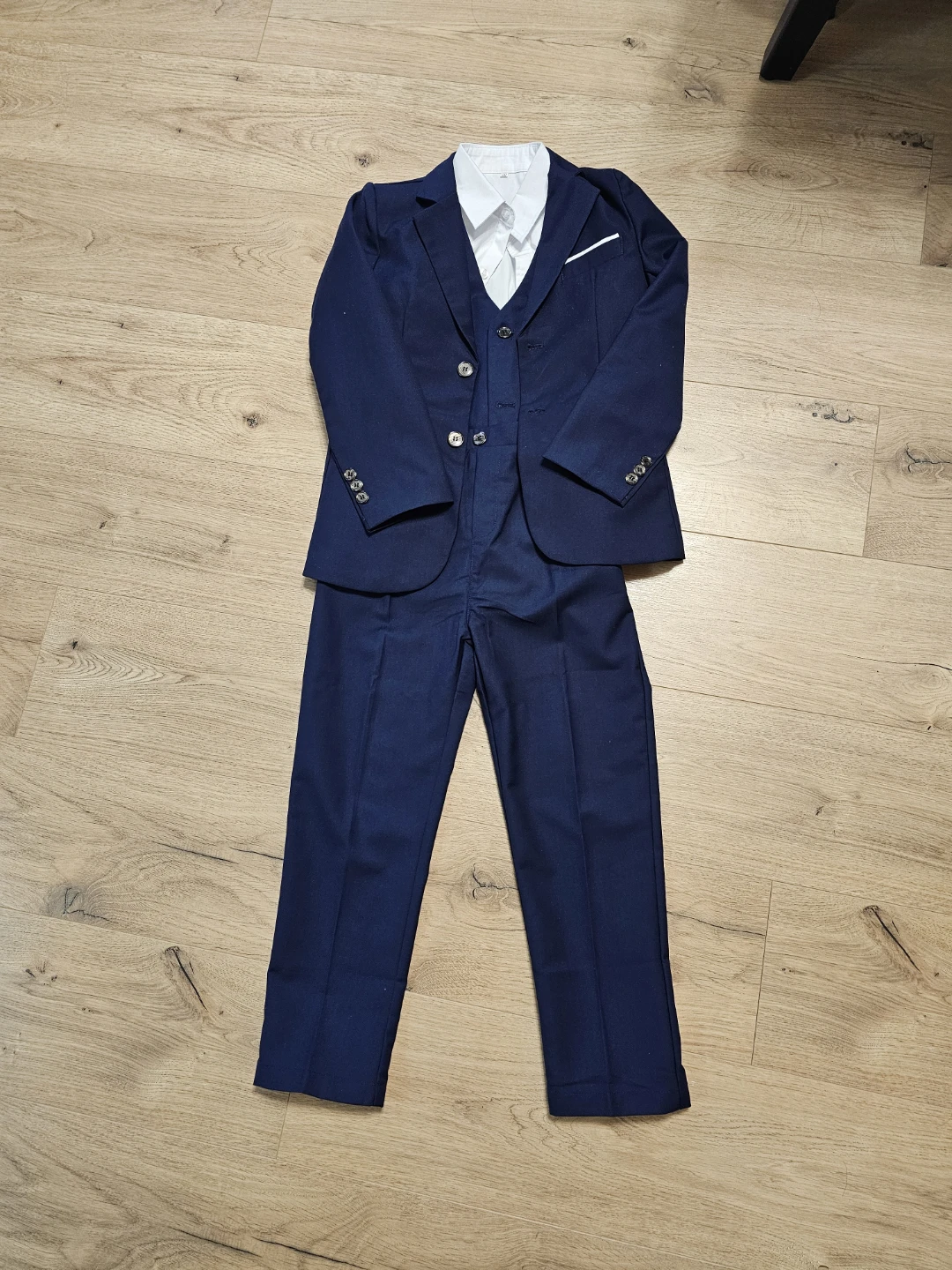 Boys Navy Blue Suit Set
