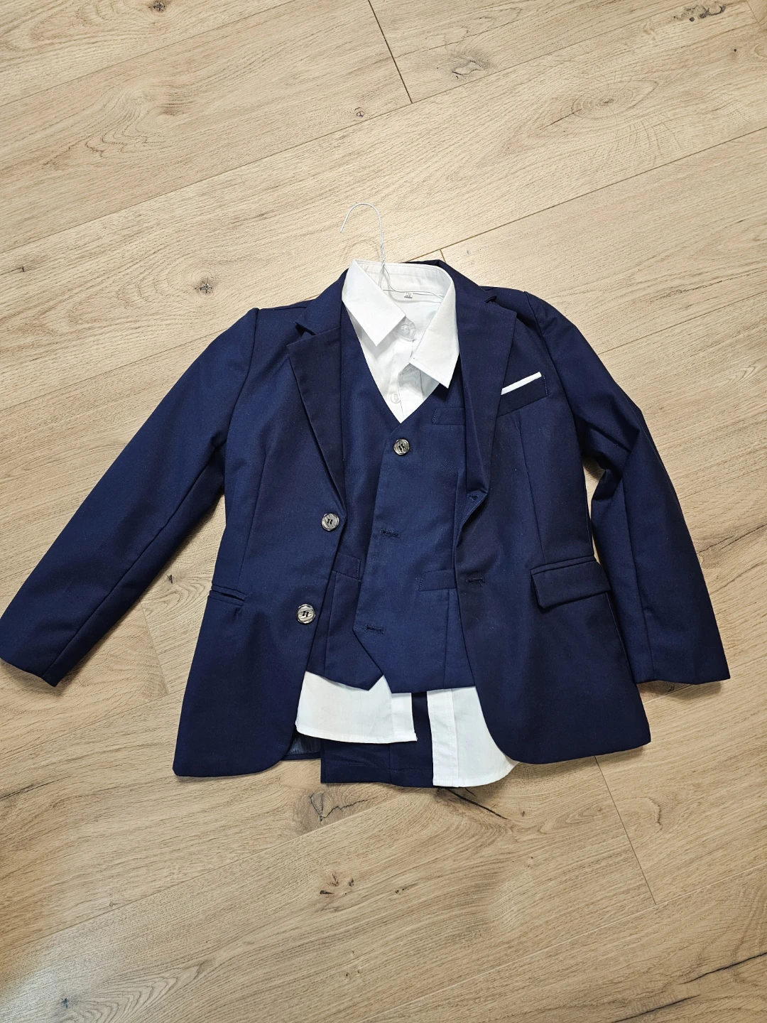 Boys Navy Blue Suit Set - photo 2