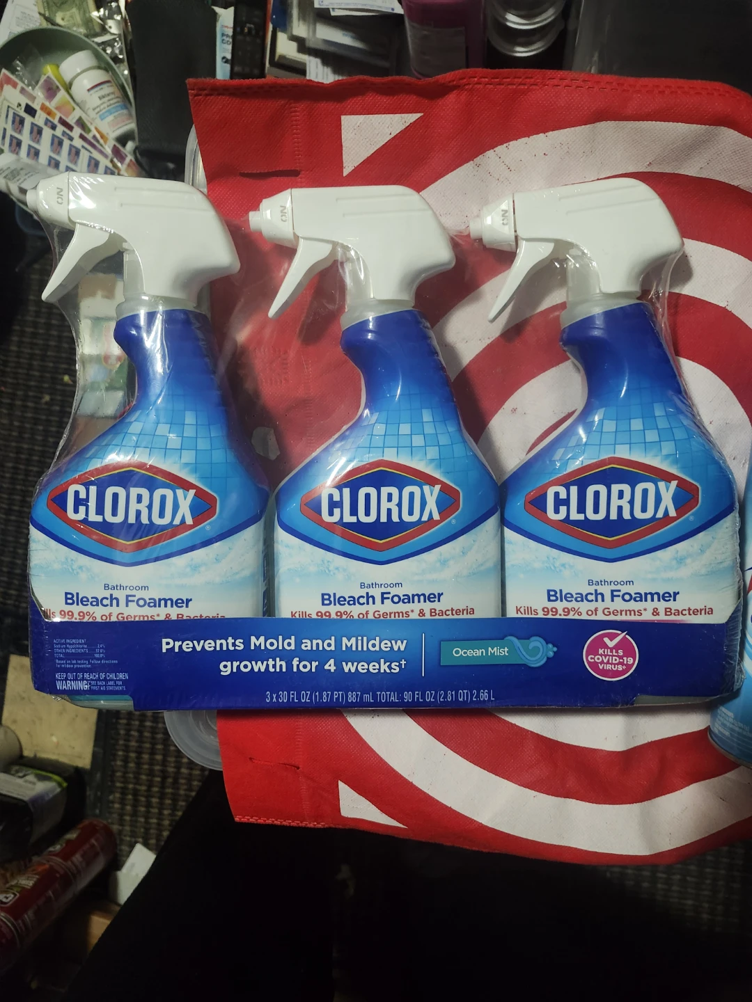 Clorox Bathroom Bleach Foamer, Ocean Mist (3 Pack)