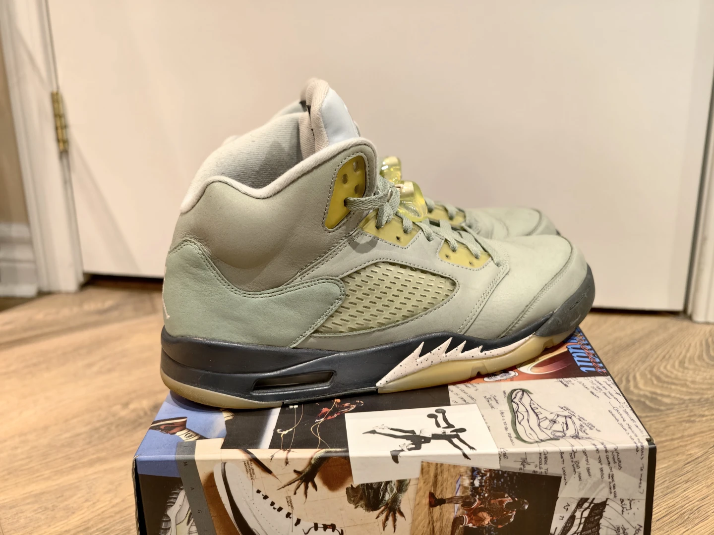 Air Jordan 5 Retro 'Jade Horizon' Sneakers Size 13 US Men's - photo 4