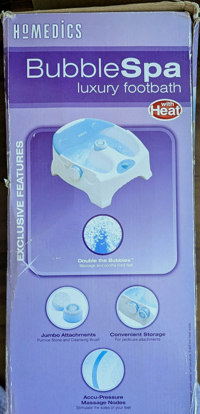 HoMedics BubbleSpa Luxury Footbath with Heat - photo 3