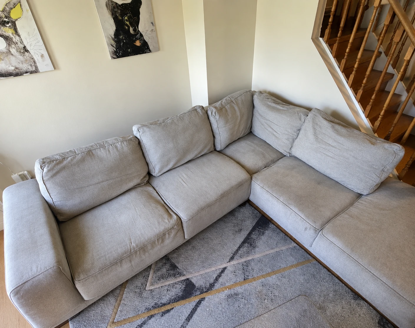 Light Grey Sectional Sofa