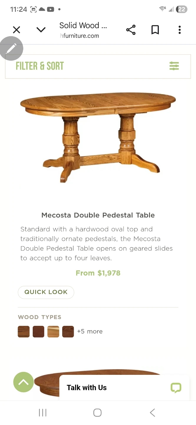Solid Wood Double Pedestal Dining Table - photo 4