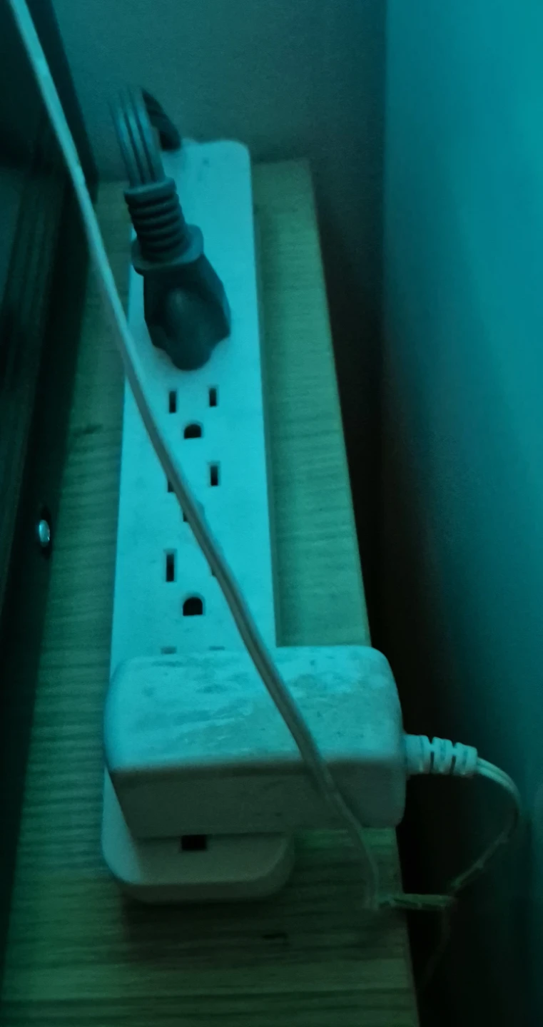 White Power Strip with Multiple Outlets