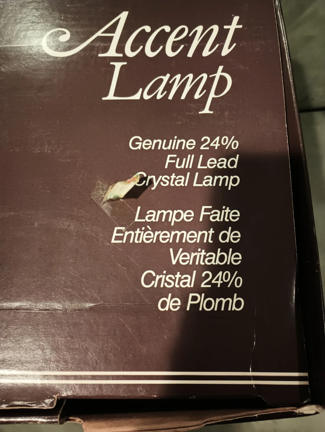 Accent Lamp Genuine 24% Full Lead Crystal Lamp - photo 3