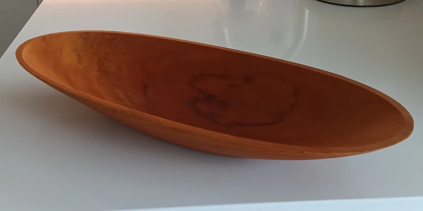 Wooden Serving or Fruit Display Bowl