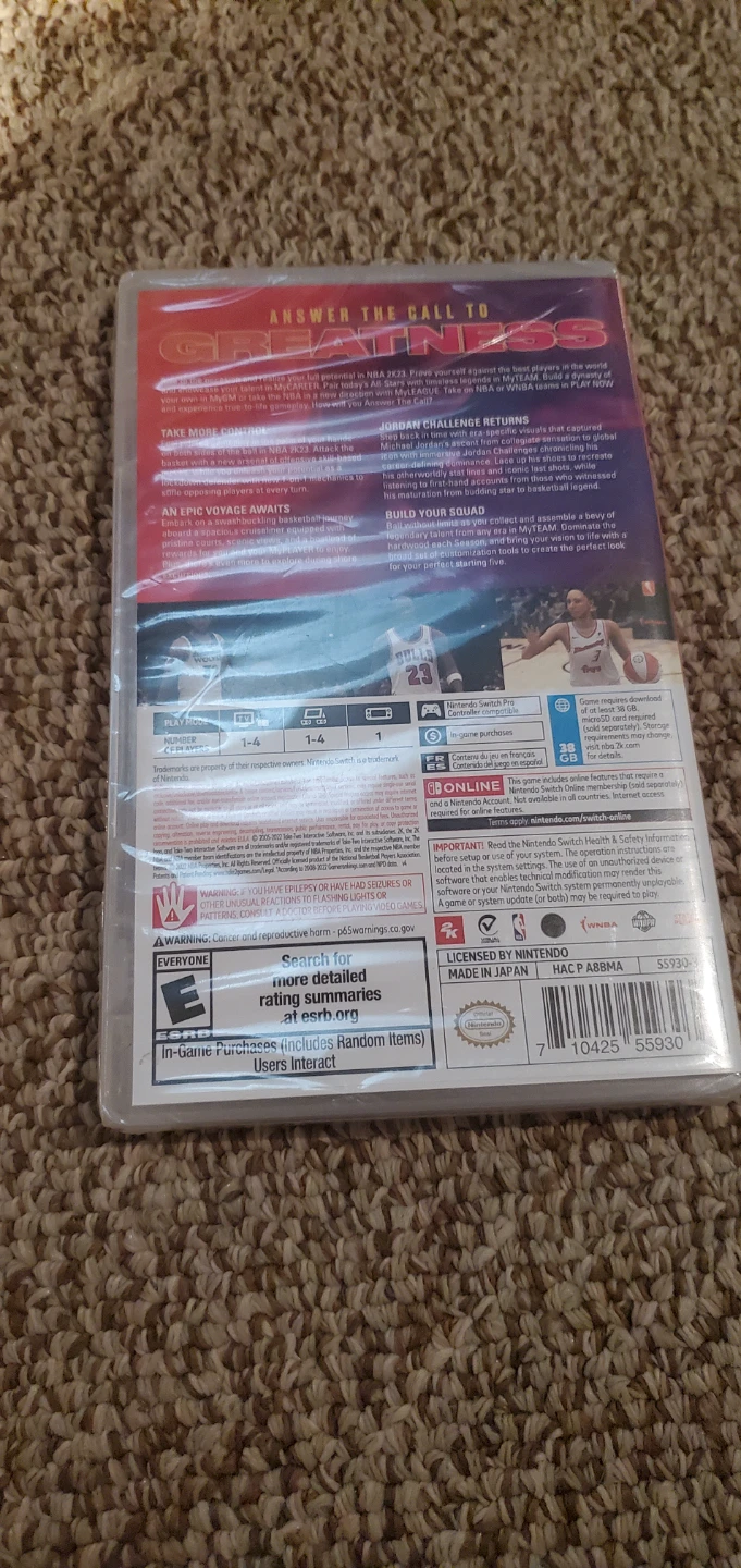 Nba2k23 for nintendo switch (unopend) - photo 2