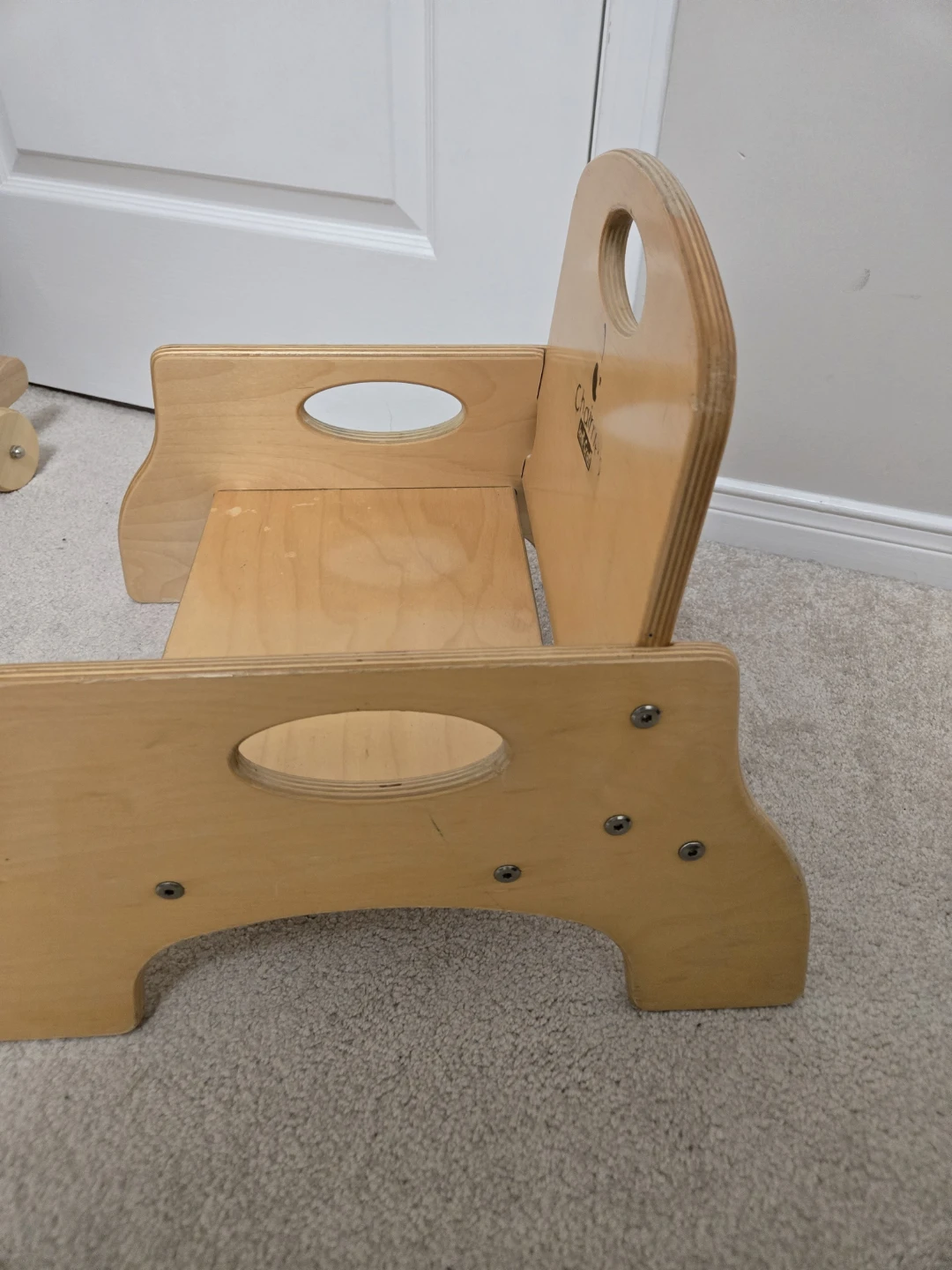 Childs Wooden Step Stool Chair - photo 2