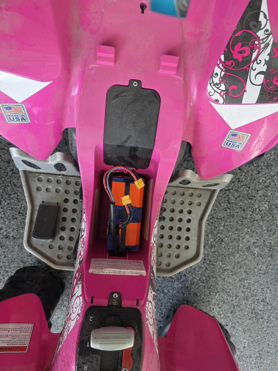 Pink Polaris 400 Ride-On Toy ATV - photo 5