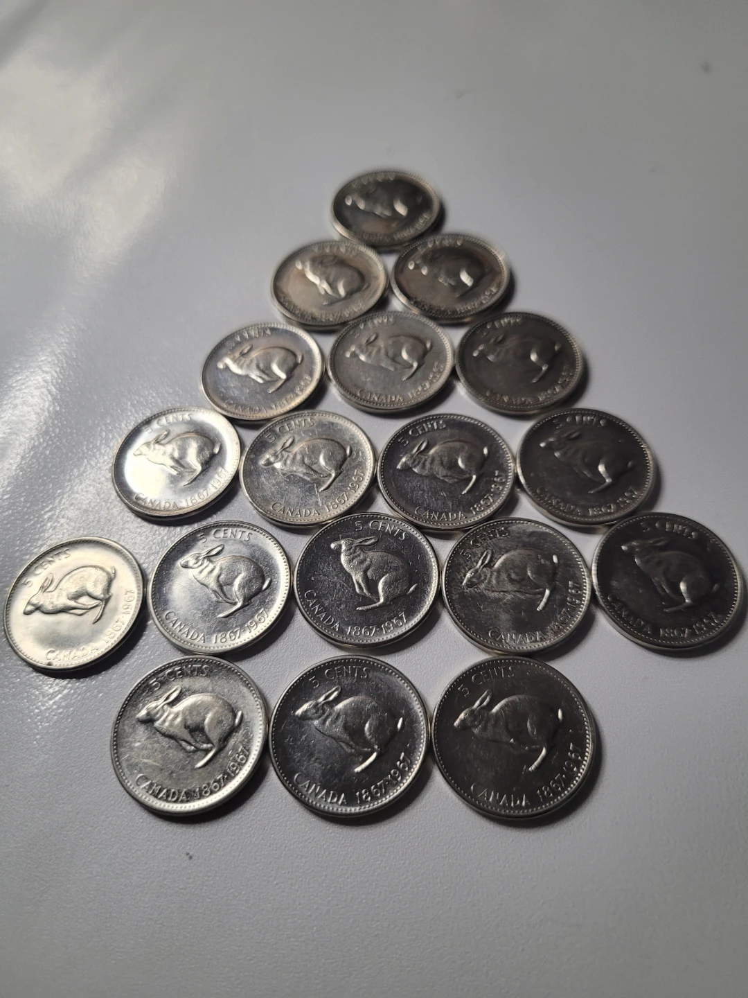 Canada 5 Cent Coins 1867-1967