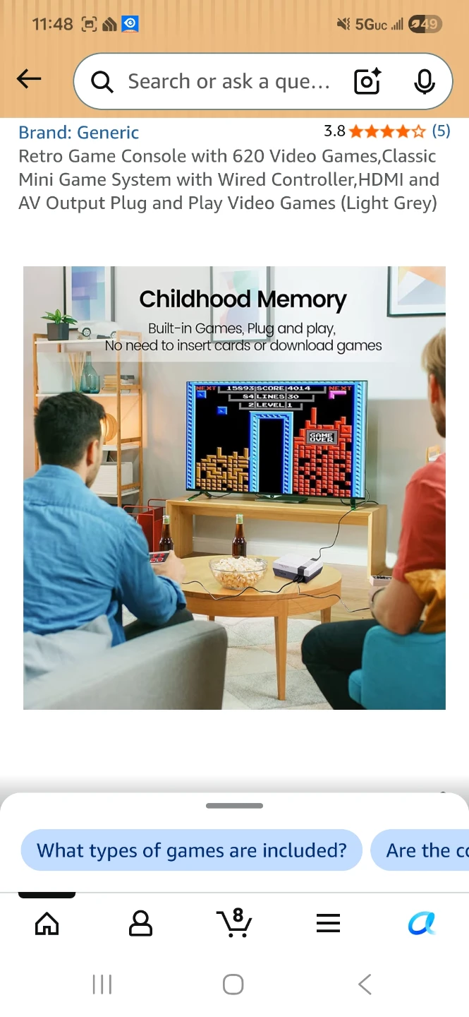 Generic Retro Mini Game Console with 620 Games - photo 3