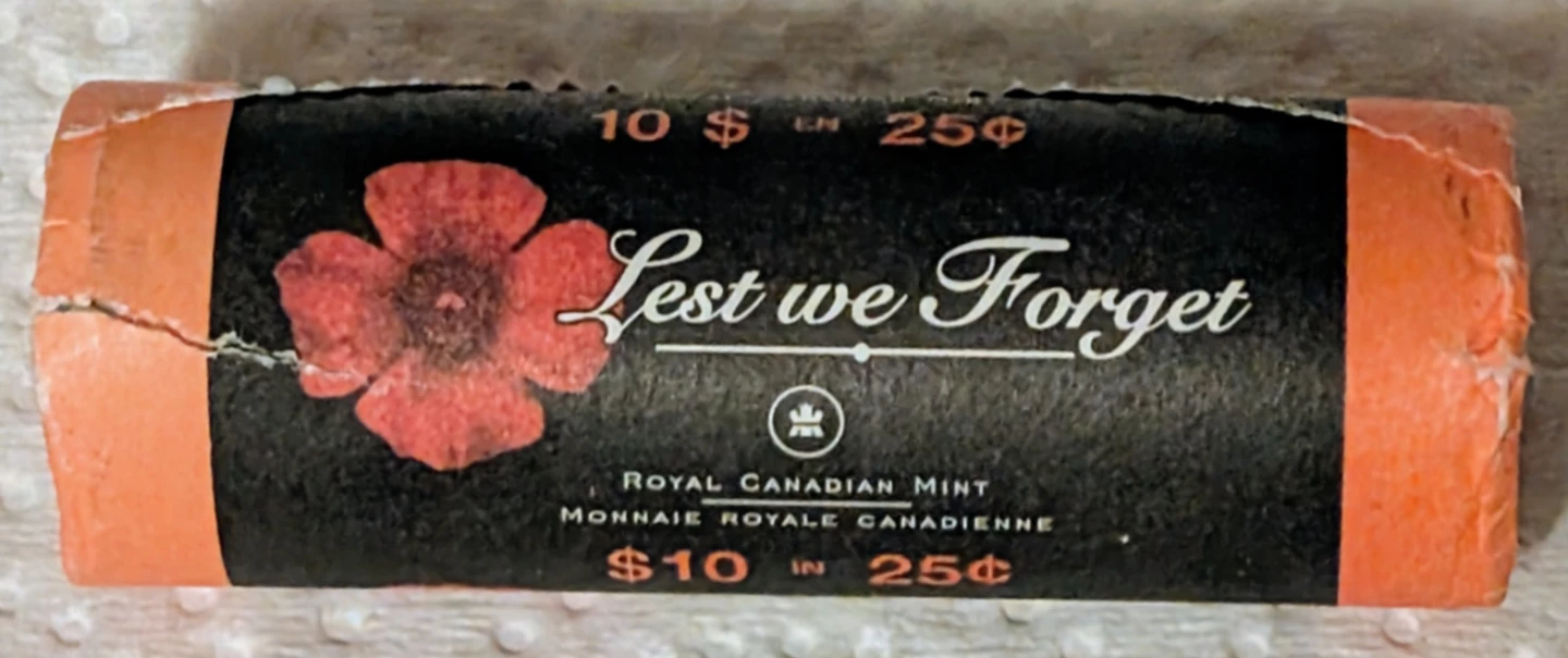 Roll of 2004 Lest We Forget Quarters
