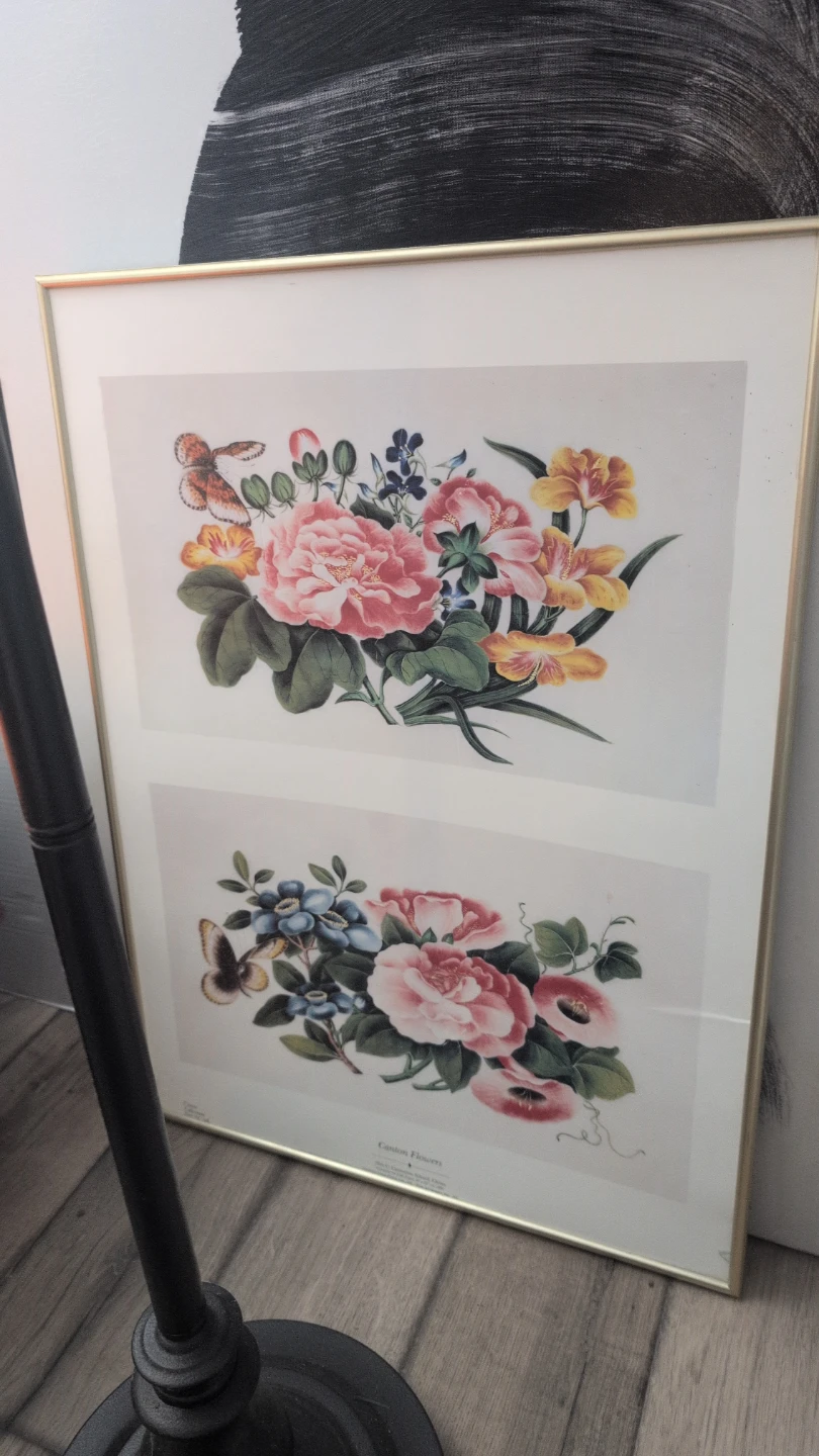 Framed Cantonese Flowers Print