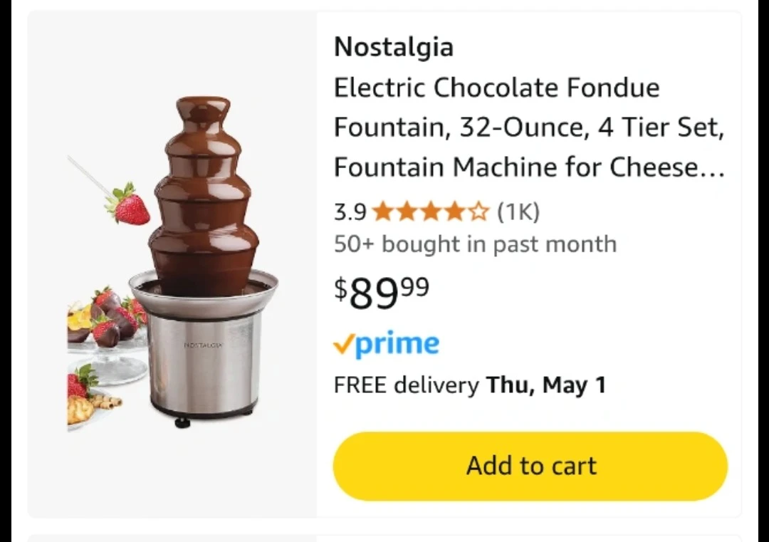 Nostalgia 4-Tier Chocolate Fondue Fountain - photo 4