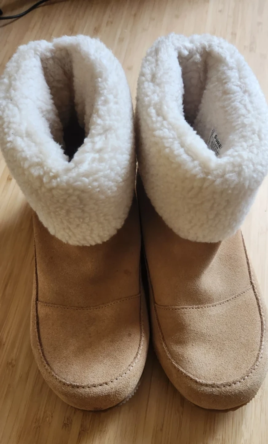 Sorel Brown Suede & Shearling Lined Boots