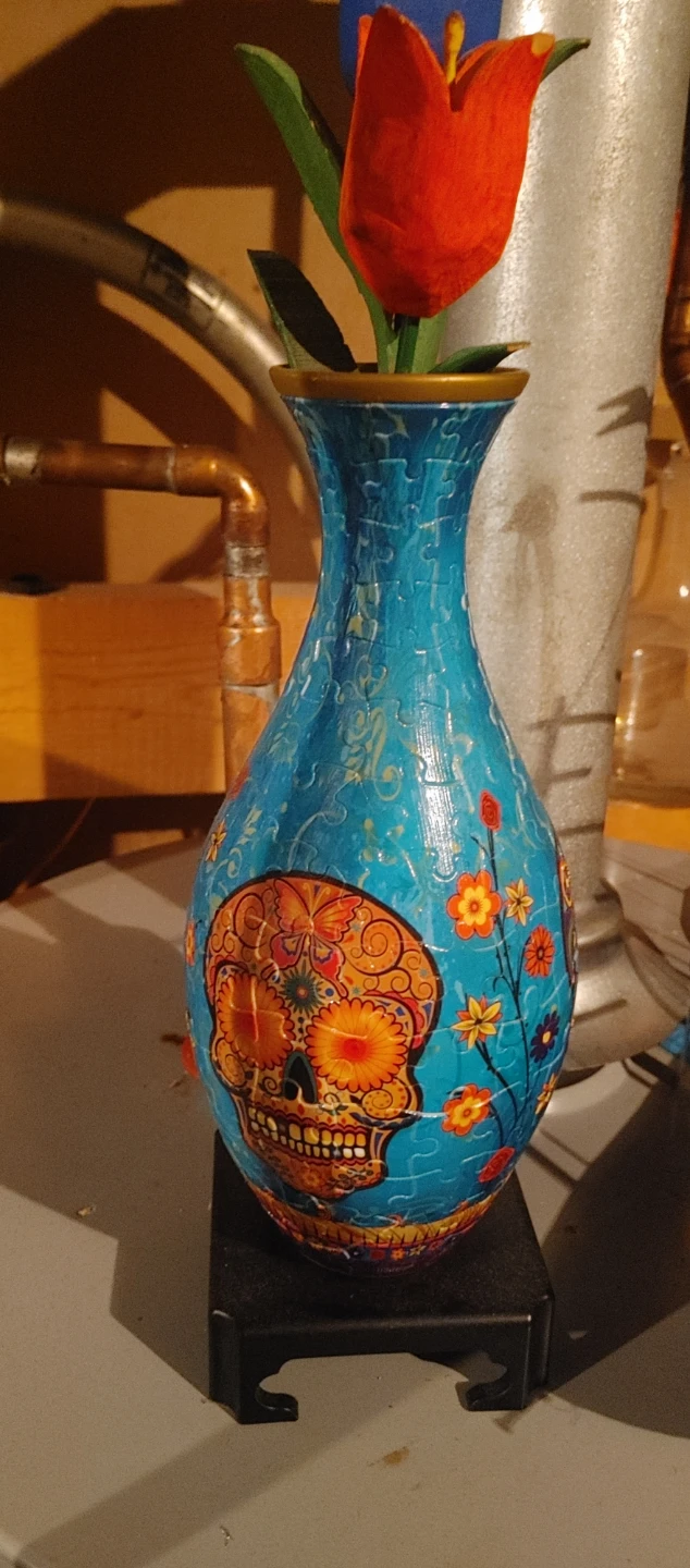 Decorative Sugar Skull Vase - photo 2