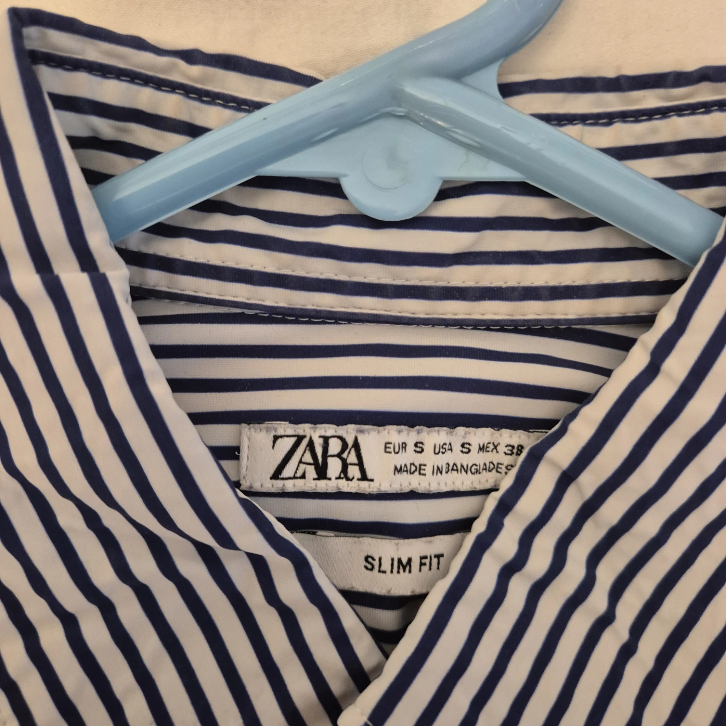 Zara Striped Slim Fit Dress Shirt Size S - photo 3