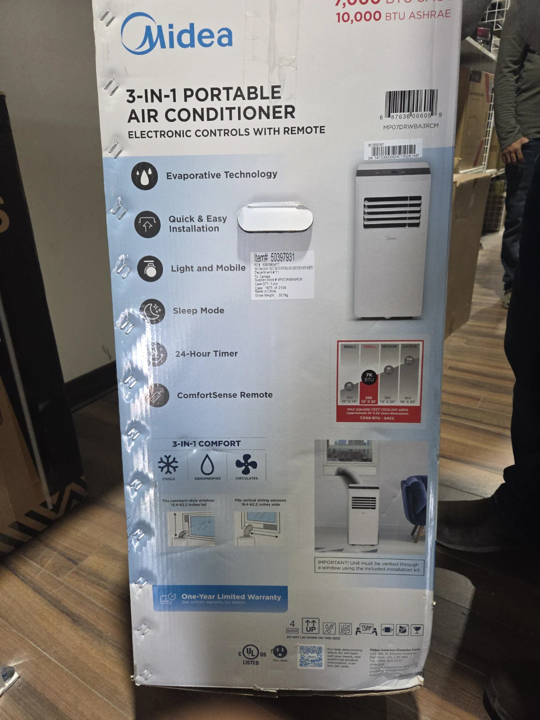 Midea 3-in-1 Portable Air Conditioner with Remote - photo 2
