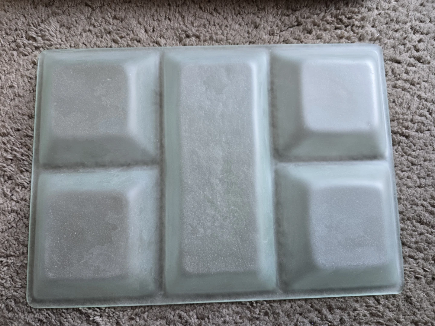 Sarah Peyton frosted glass sectional  serving tray - photo 4