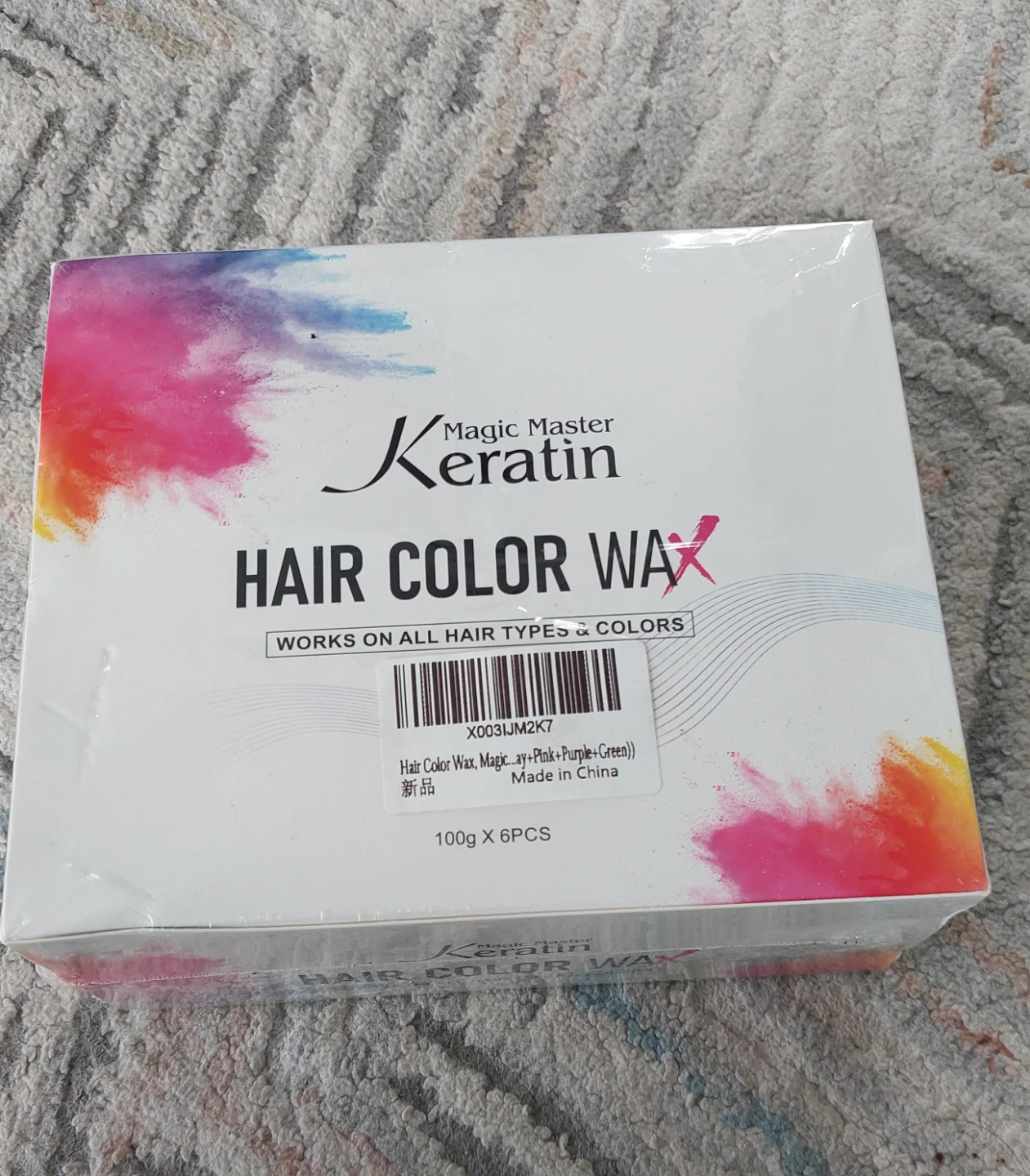 Keratin Hair Color Wax - 6 Piece Set