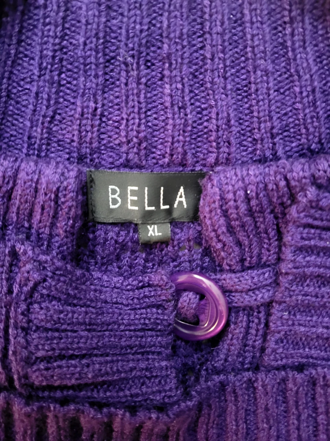 BELLA Women's Purple Cardigan - XL🌱🥕 - photo 2