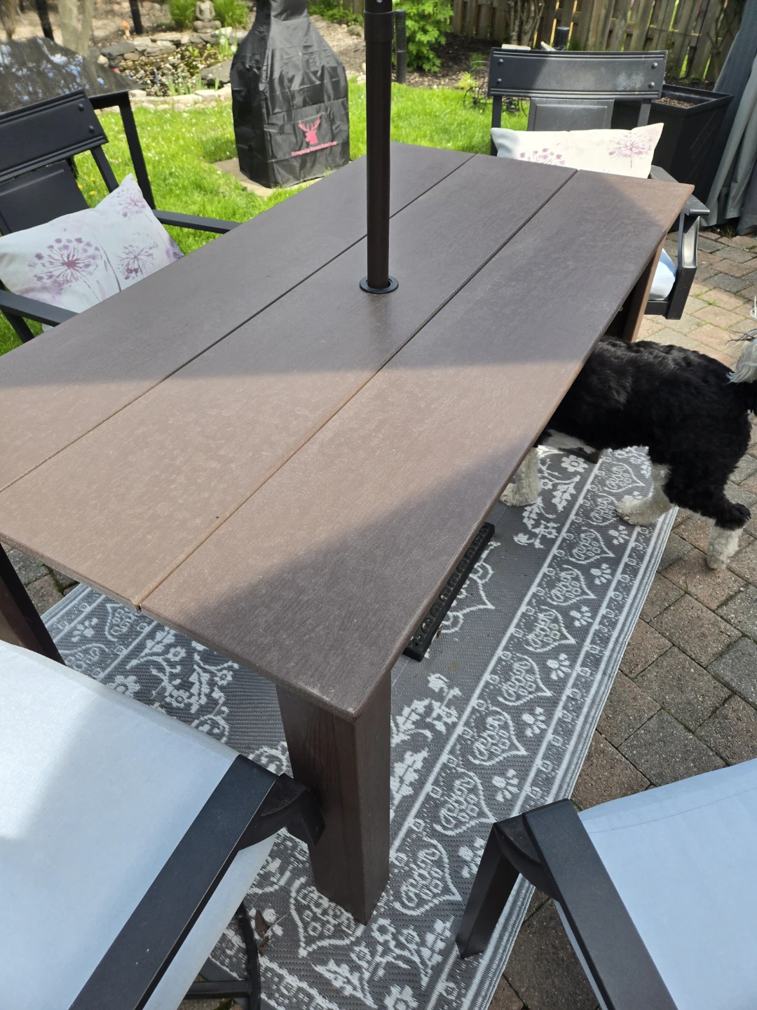Outdoor Dining Table - Brown