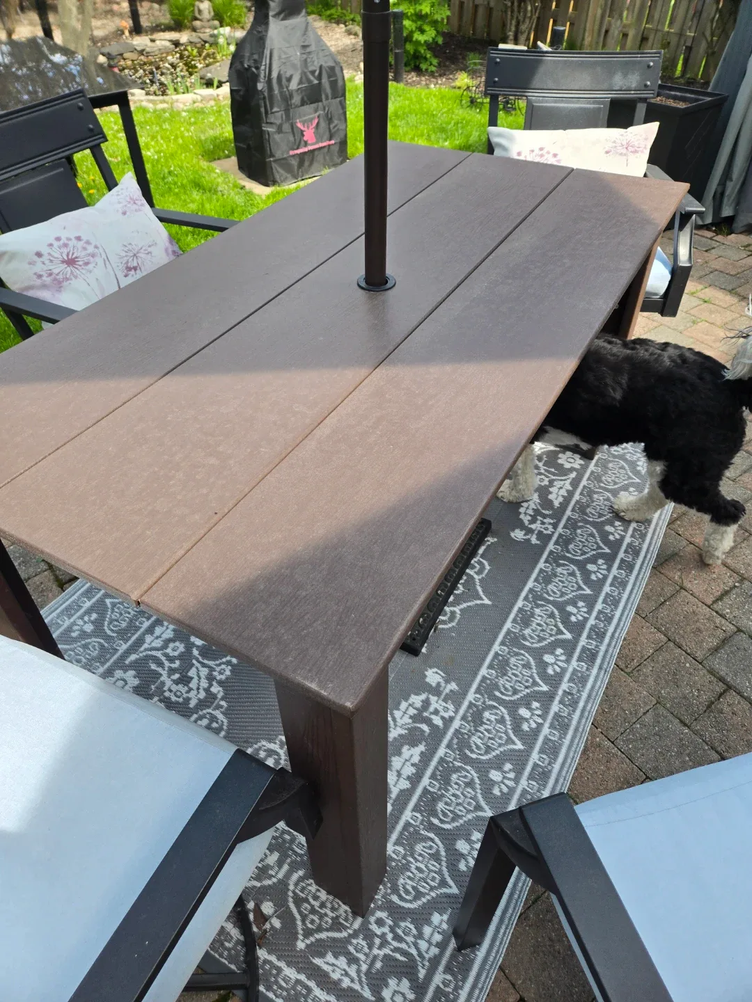Outdoor Dining Table - Brown