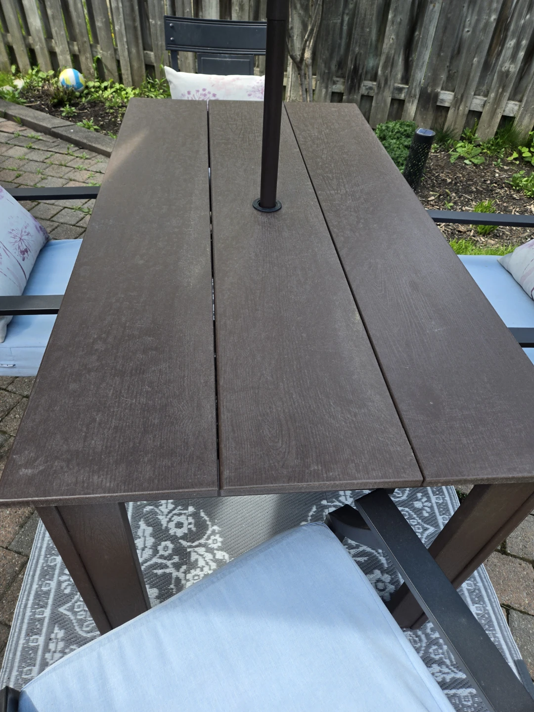 Outdoor Dining Table - Brown - photo 2