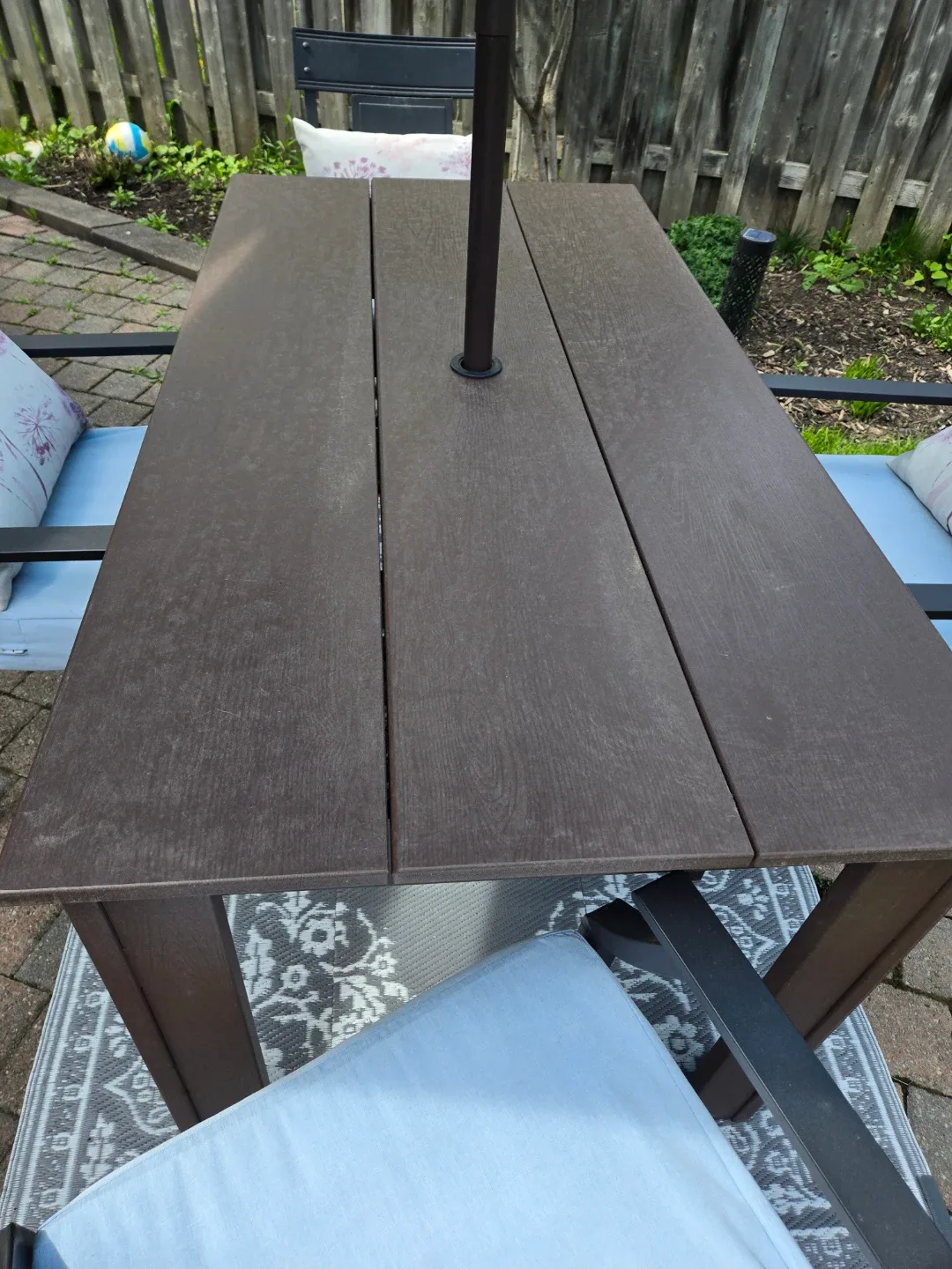 Outdoor Dining Table - Brown - photo 2