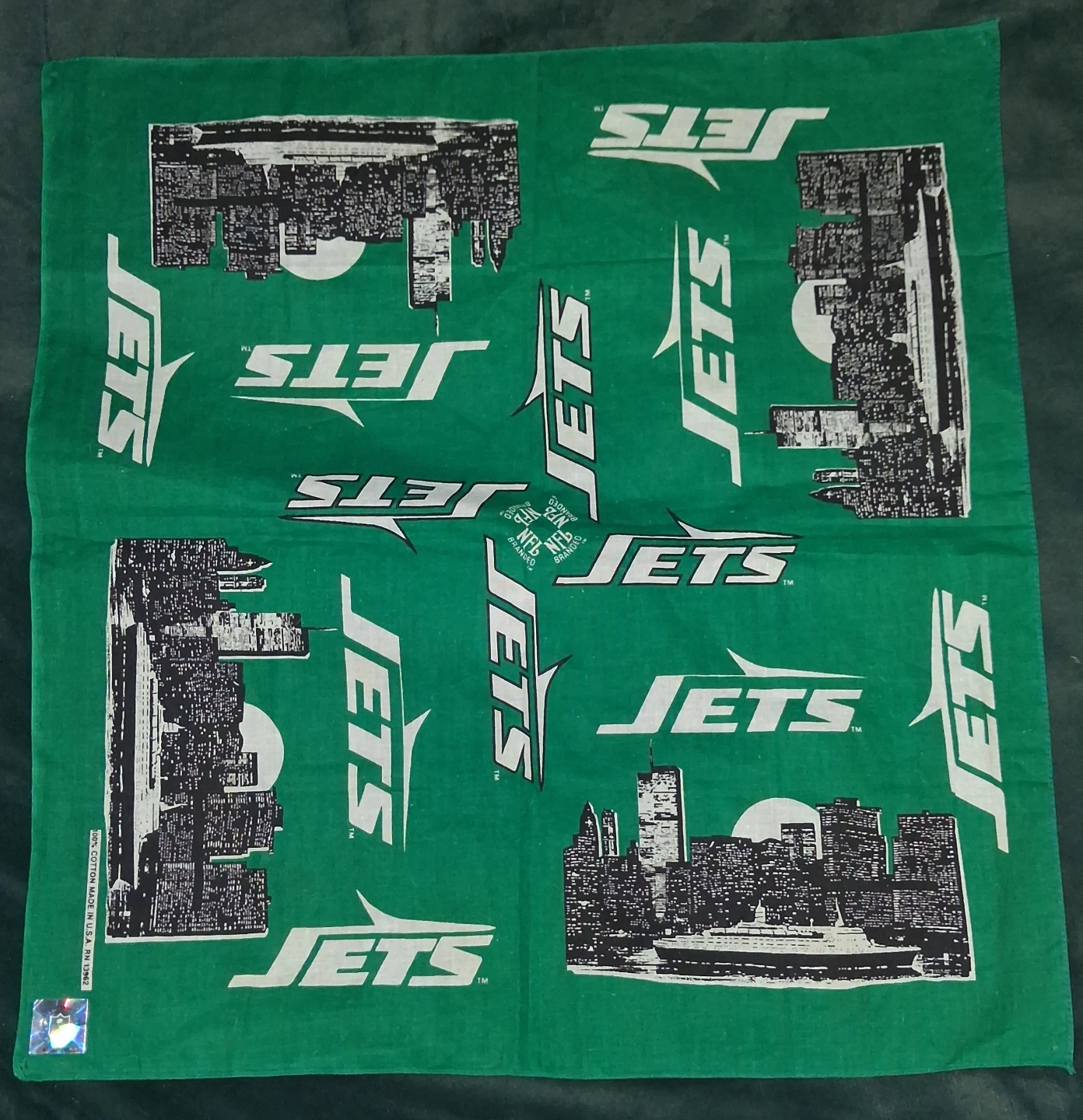 New York Jets Green Cotton Bandana