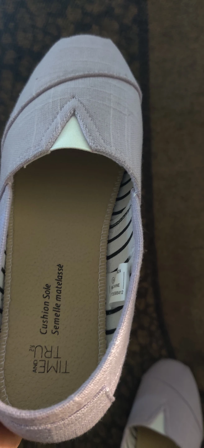 Time and Tru Women's Canvas Espadrille Flats Size 8 - photo 4